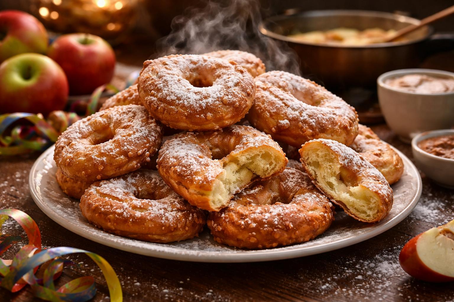 Pączki z jabłkami jak z karnawału: prosty domowy przepis, który zawsze wychodzi