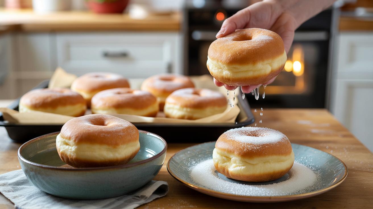 Pączki z piekarnika zamiast z oleju: prosty przepis na lekką słodycz
