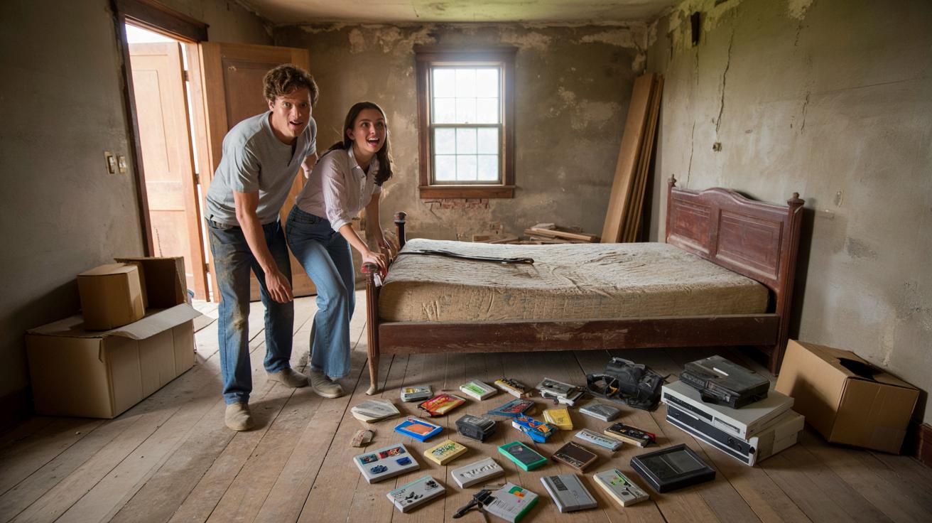 Para kupuje starą wieśniaczkę i pod łóżkiem trafia na skarb z gier Game Boy