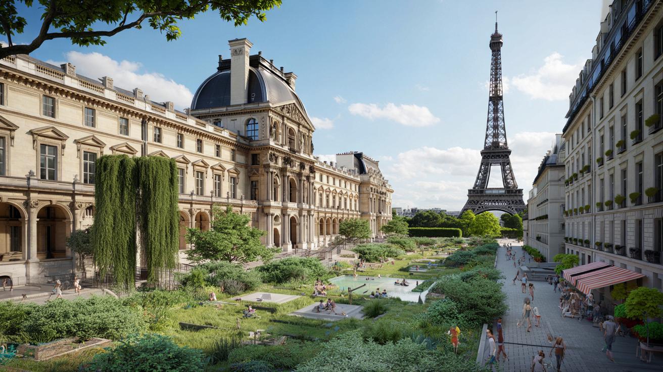 Paryż 2050: jak zmieni się Luwr, Wieża Eiffla i kamienice