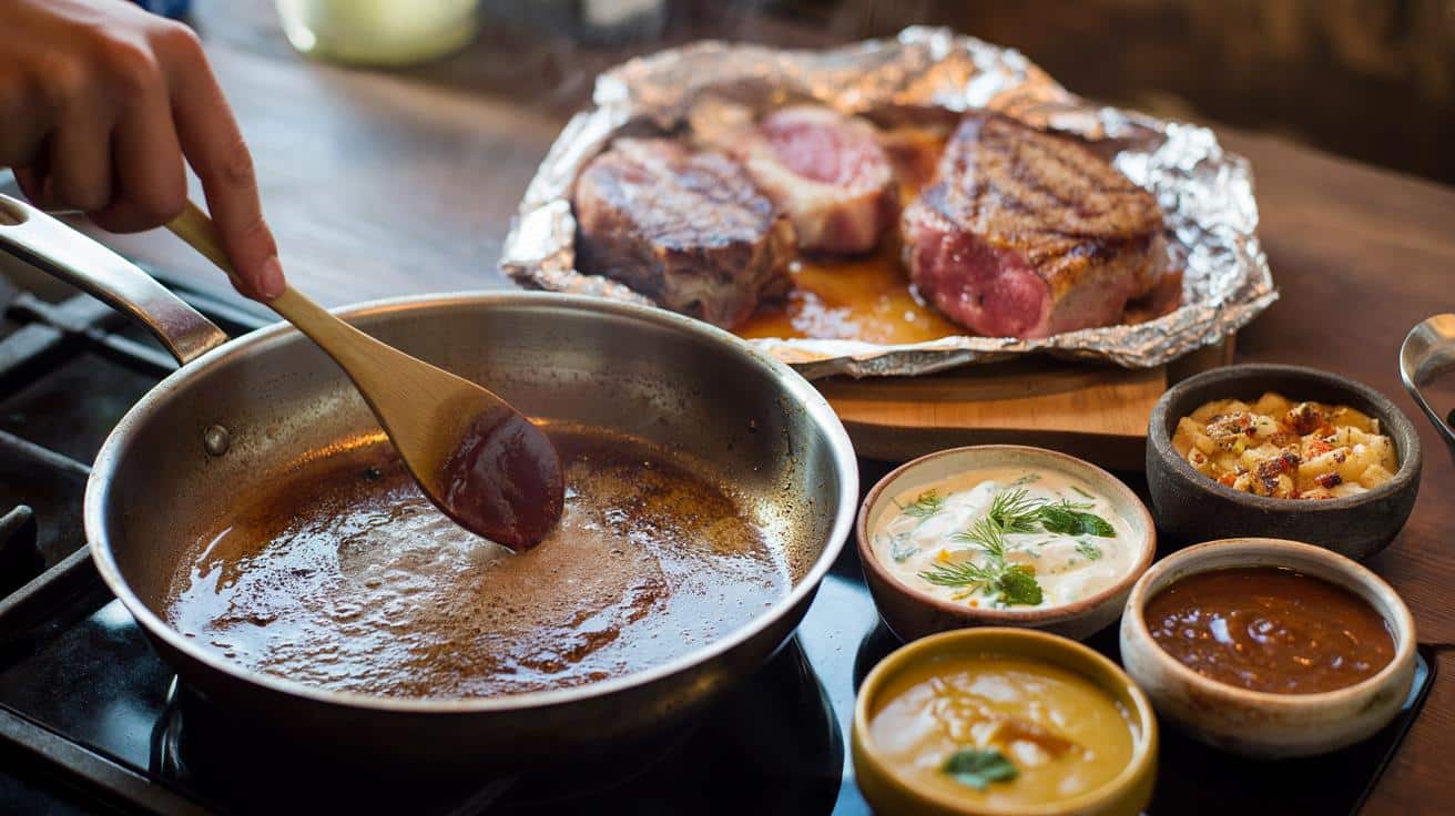 Pięć przepisów na szybkie sosy do mięsa, które robi się w trakcie gdy mięso odpoczywa