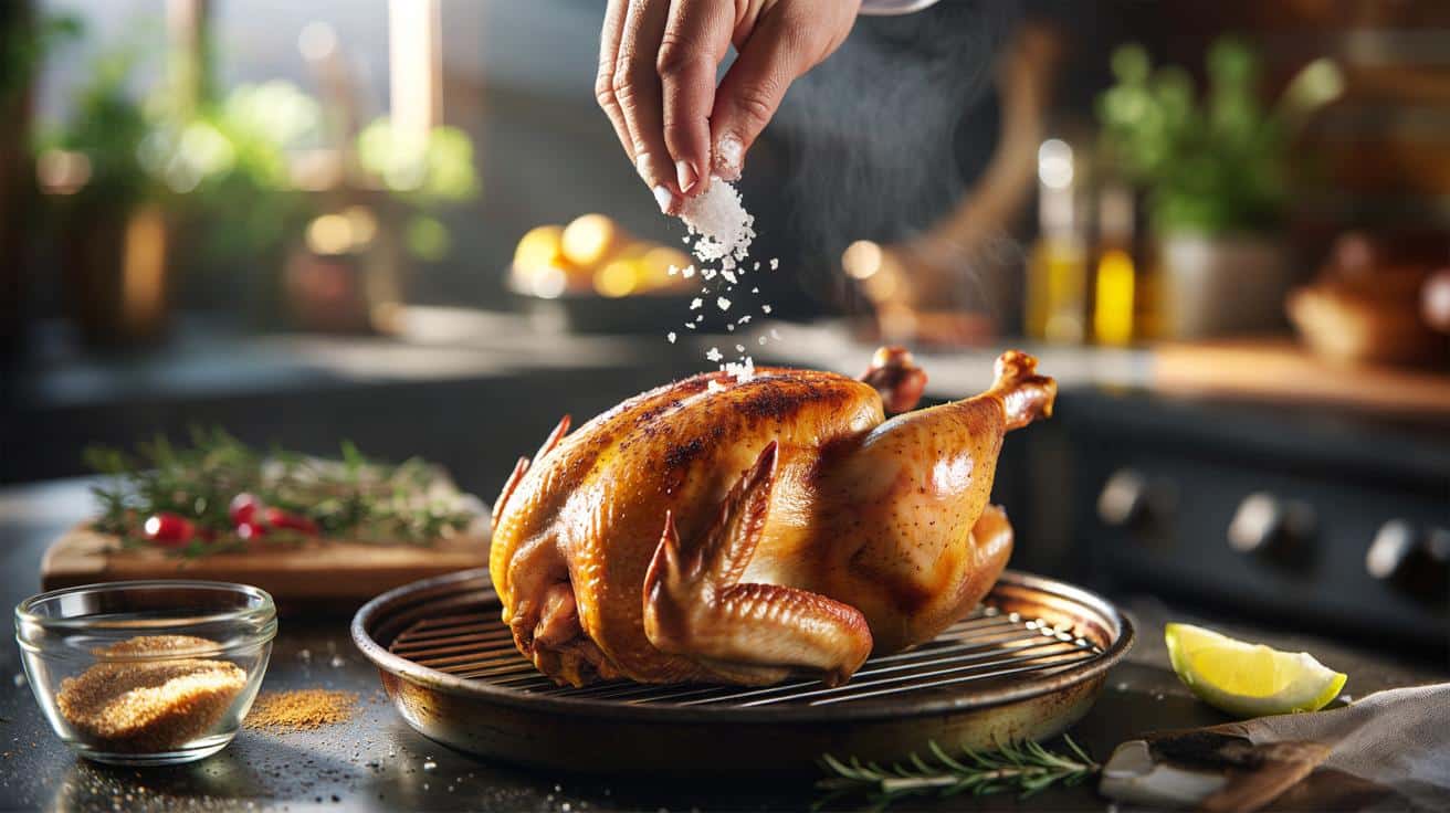 Pieczony kurczak jak z najlepszej restauracji: trik z solą i cukrem zmienia wszystko