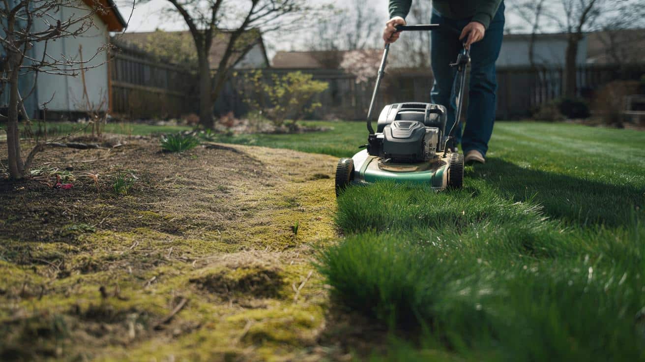 Pierwsze koszenie trawnika w marcu: jeden błąd niszczy gęstą zieleń