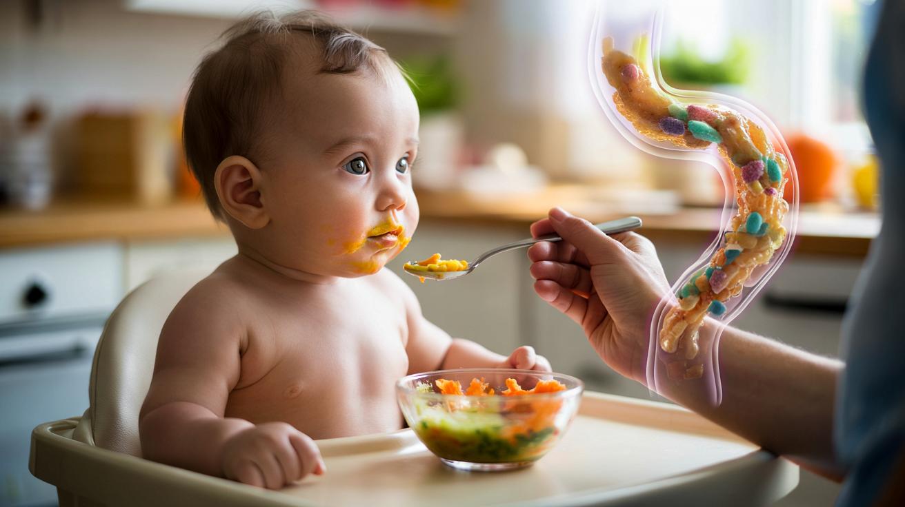 Pierwsze papki, silna odporność: jak moment rozszerzania diety „ustawia” jelita na całe życie