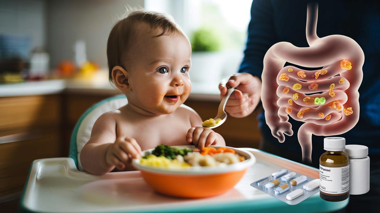 Pierwsze stałe posiłki dziecka mogą ustawić odporność jelit na całe życie