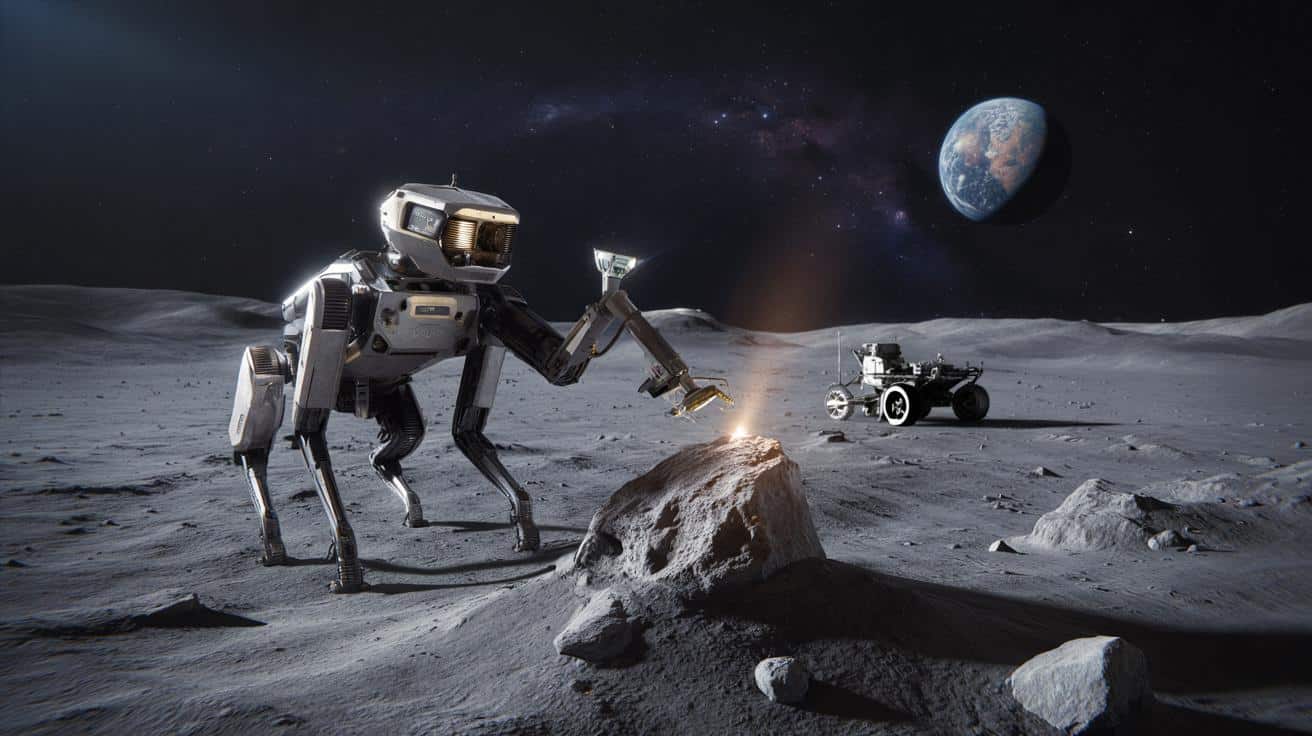 Pies-robot szybszy niż łaziki: nowy sposób na badanie Księżyca i Marsa