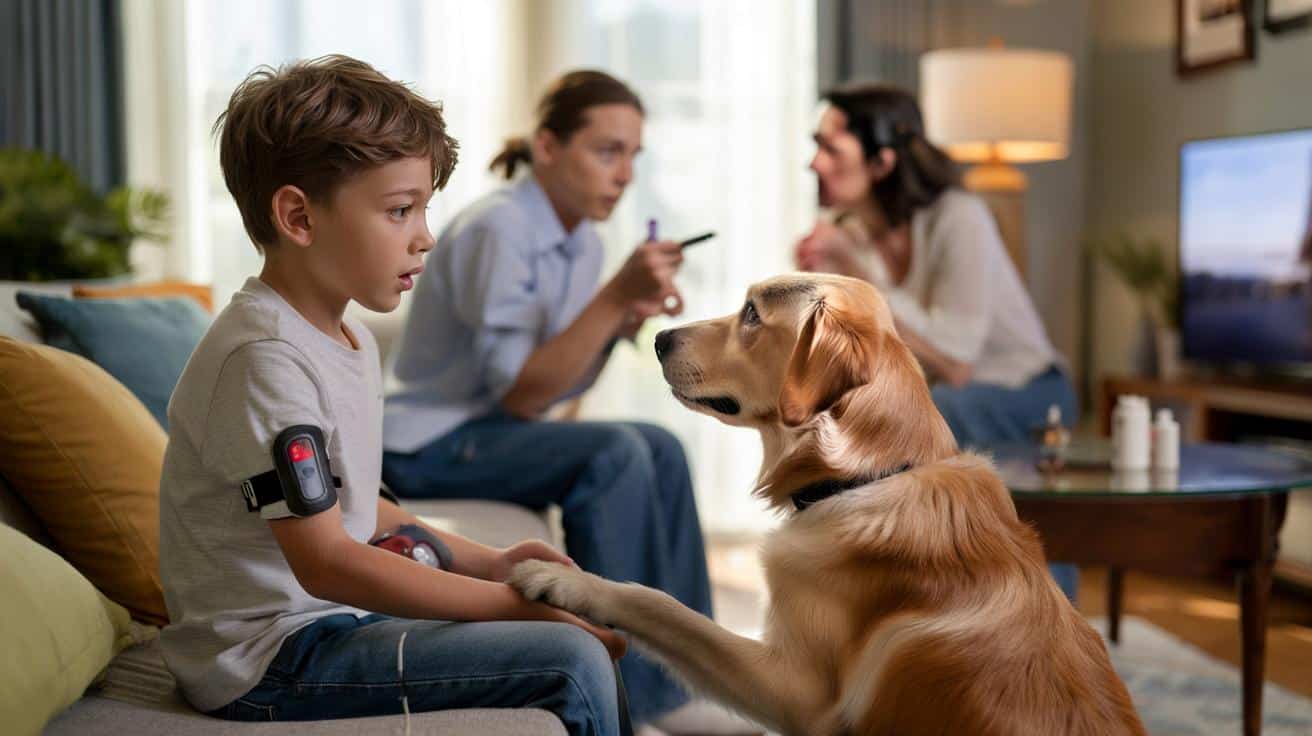 Pies wyczuł zagrożenie u chorego na cukrzycę dziecka i odmienił jego dzień