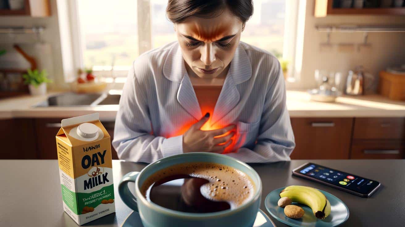 Pijesz kawę z mlekiem roślinnym na pusty żołądek? Kwaśność rośnie lawinowo