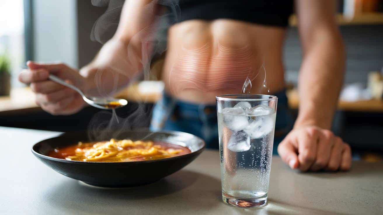 Pijesz zimną wodę zaraz po bardzo gorącym posiłku? Żołądek tego nie lubi