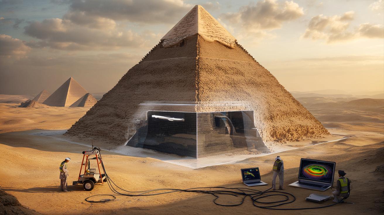 Tajemnicze wnętrze piramidy Mykerinosa: naukowcy odkryli dwa nowe korytarze