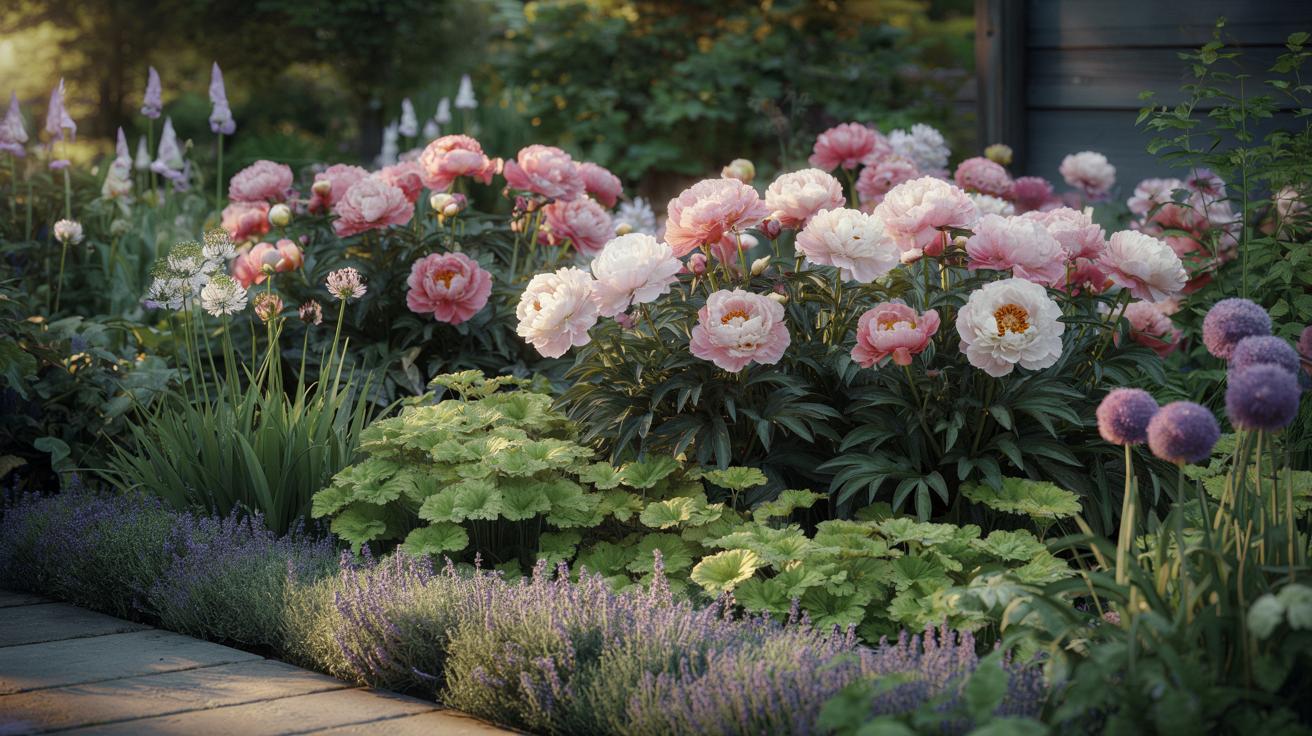 Piwonie jak z okładki magazynu: te rośliny są ich najlepszymi sąsiadami