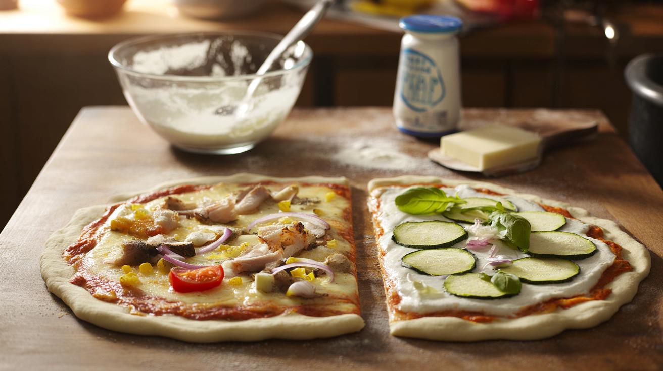 Pizza w 15 minut: banalne ciasto z jogurtu bez drożdży i wyrastania