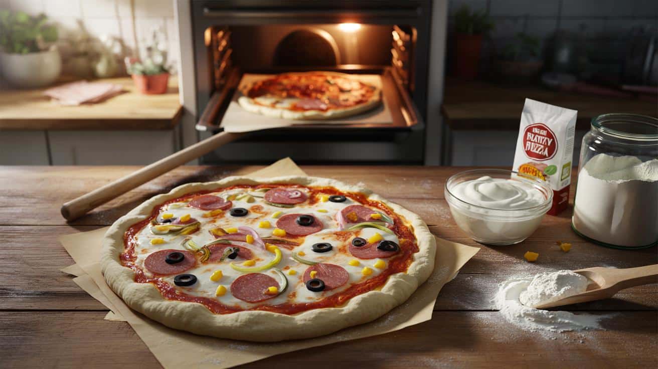 Pizza w kwadrans: szybkie ciasto z jogurtem, bez drożdży i wyrastania