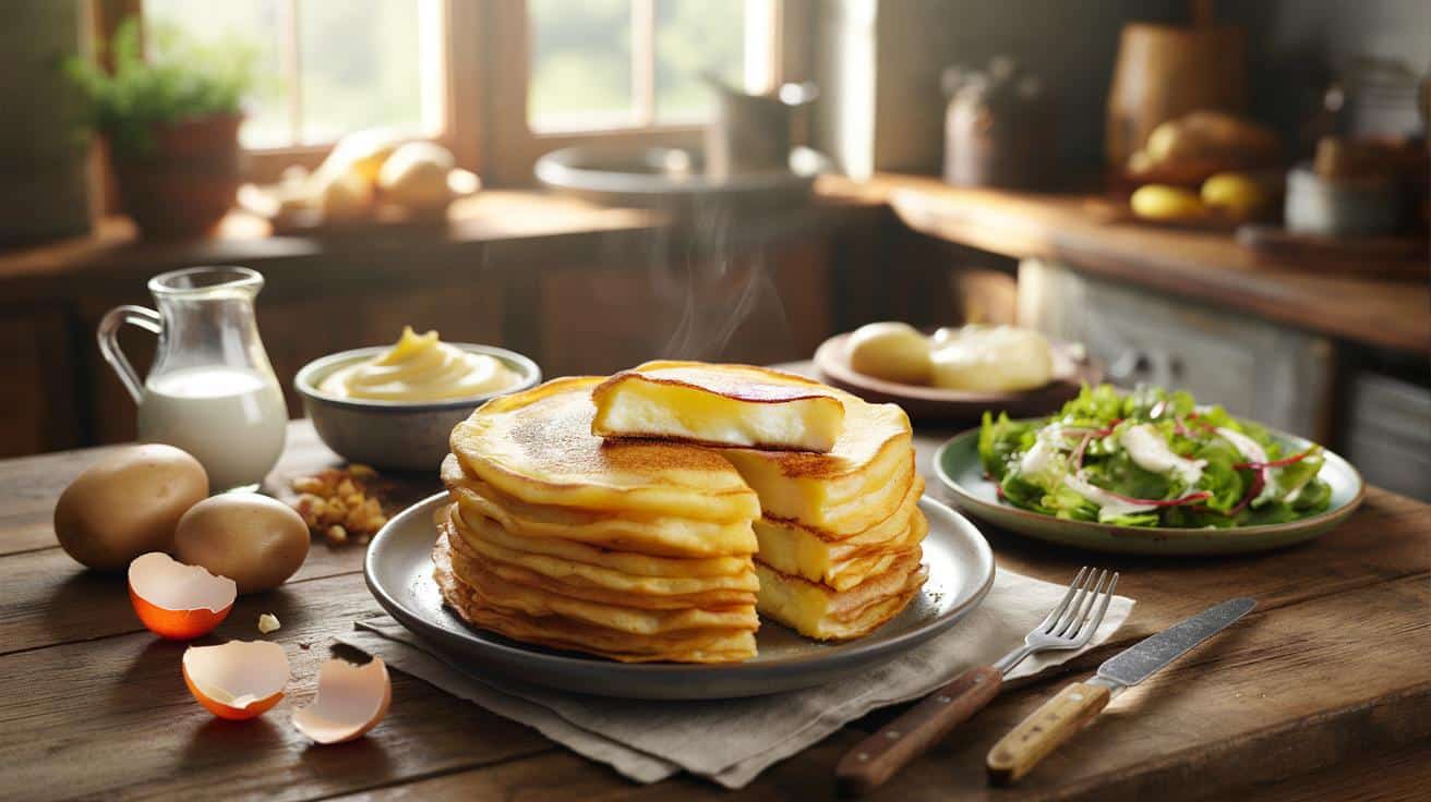 Placuszki ziemniaczane jak z Francji: puszyste crêpes parmentier krok po kroku