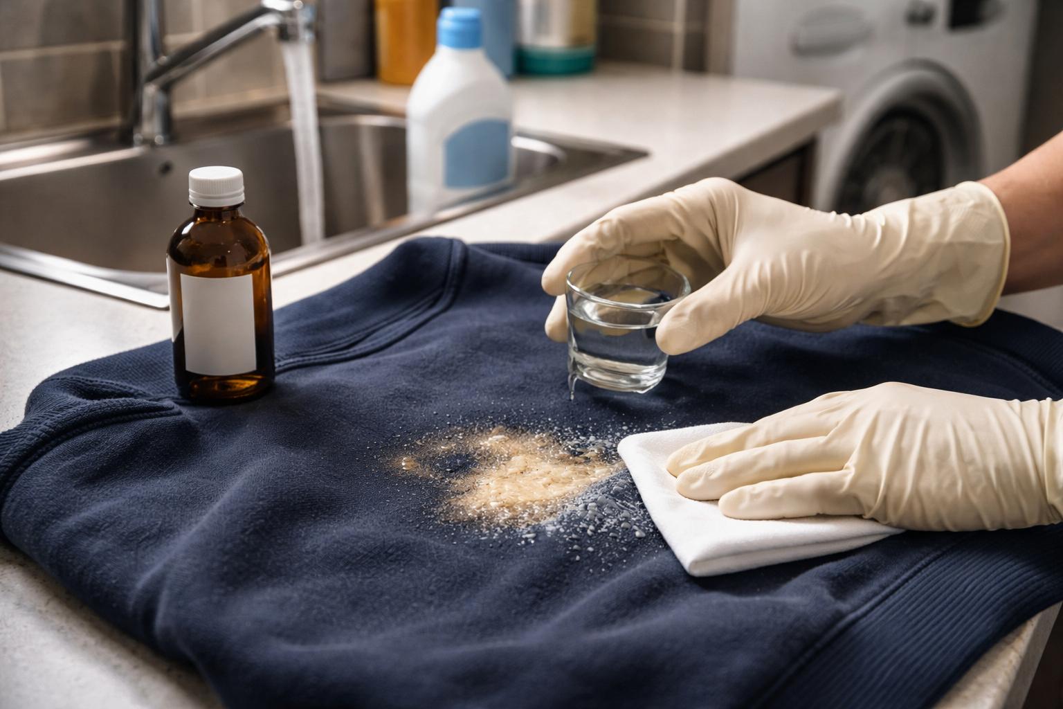 Plama po wybielaczu na ubraniu? Prosty trik z apteki ratuje materiał