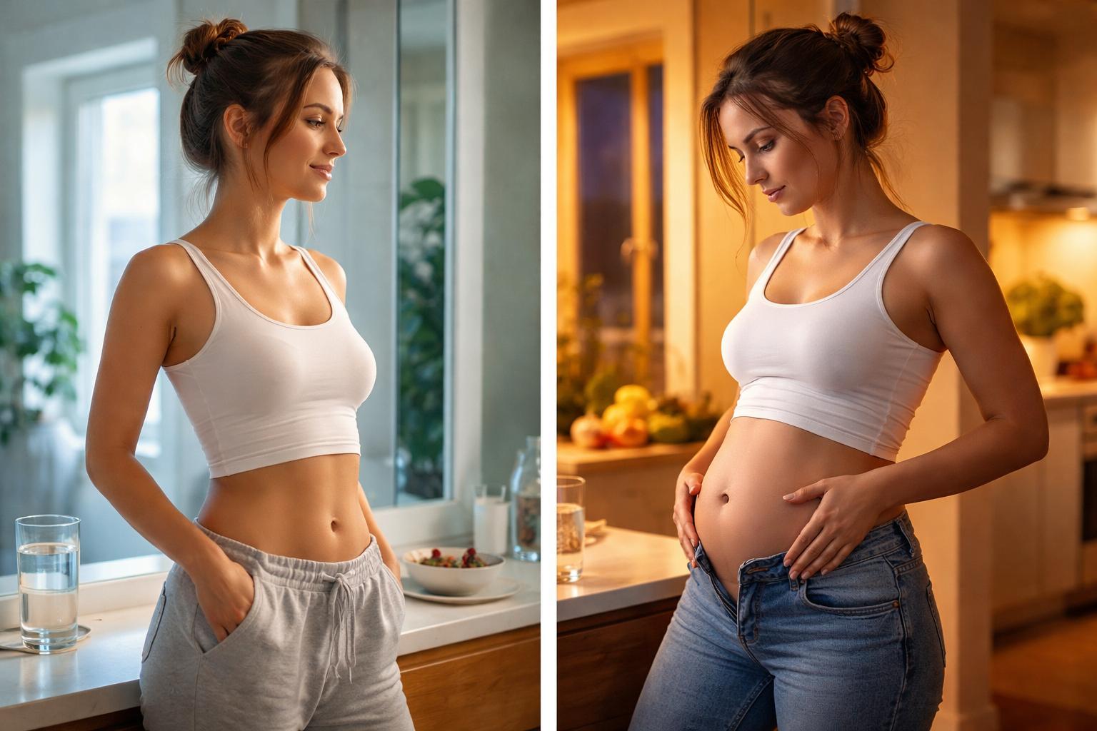 Płaski brzuch rano, balonik wieczorem? Oto, co naprawdę się dzieje