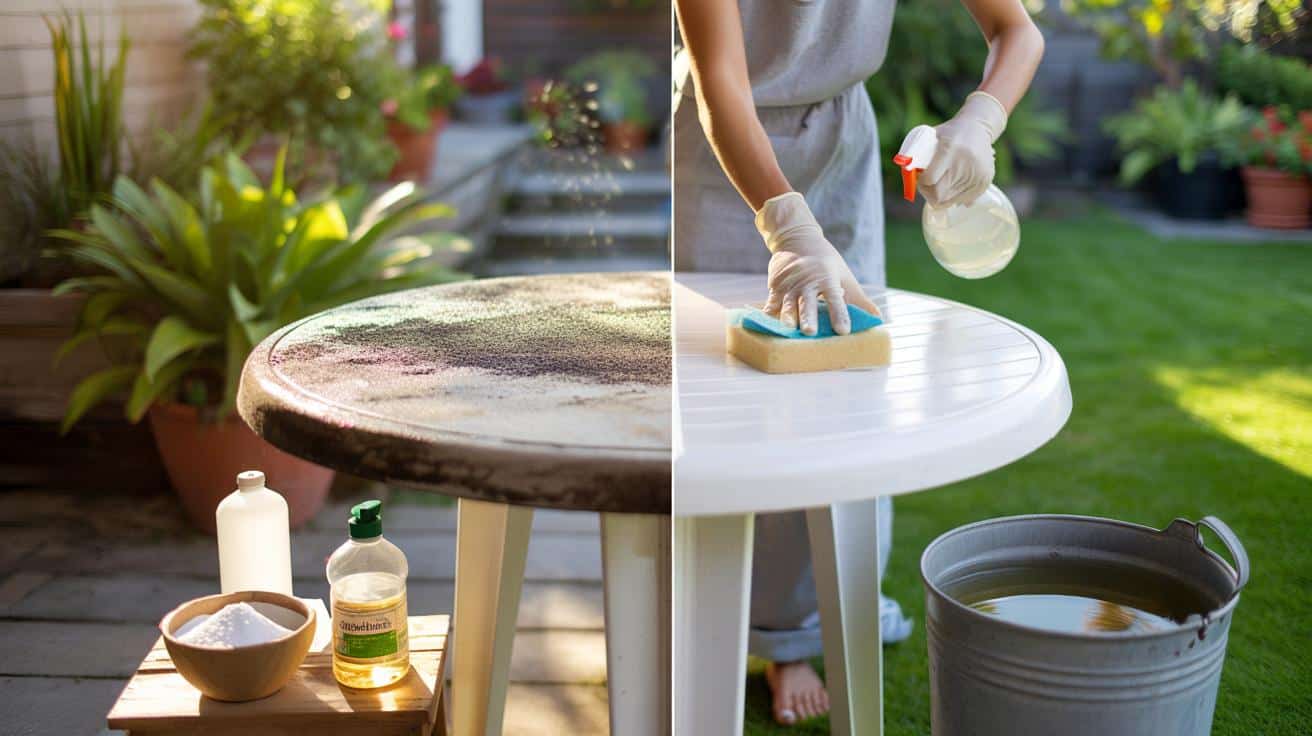 Plastikowy zestaw ogrodowy pożółkł? Ten prosty trik przywraca mu blask
