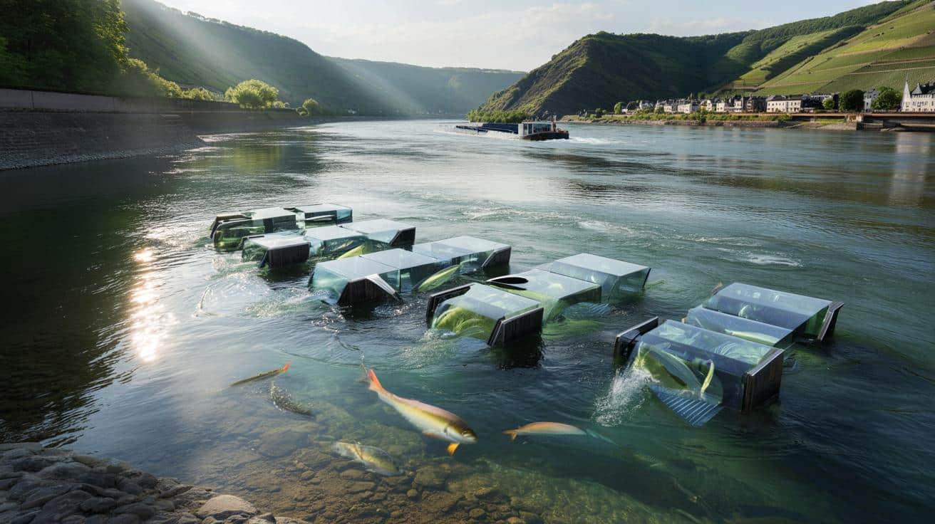 Pływające „ryby energetyczne” na Renie: nowy sposób na prąd bez słońca i wiatru