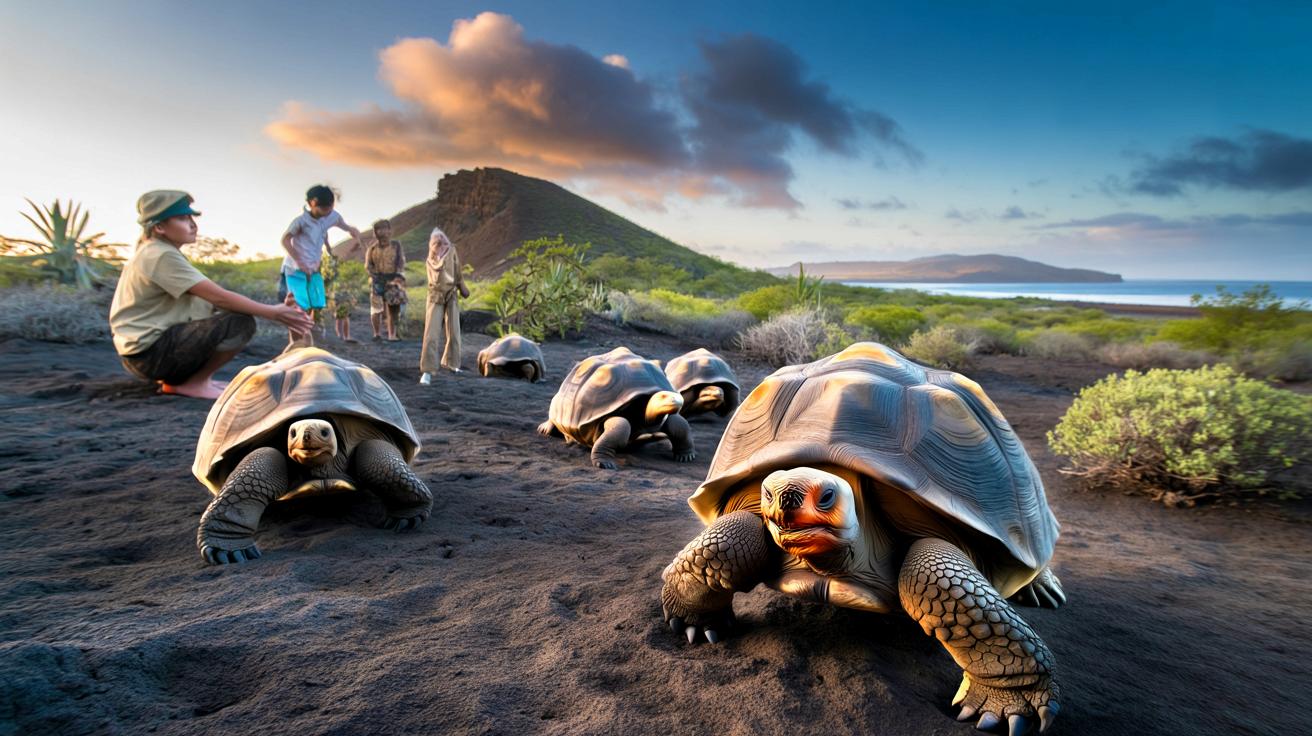 Po 180 latach ciszy gigantyczne żółwie wracają na Galapagos