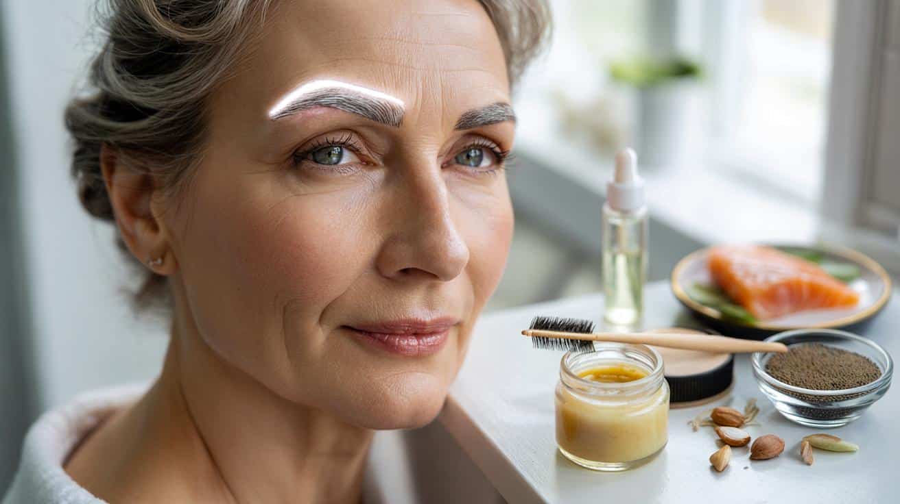 Po 50. roku życia: 3 proste triki na pełniejsze brwi bez makijażu permanentnego