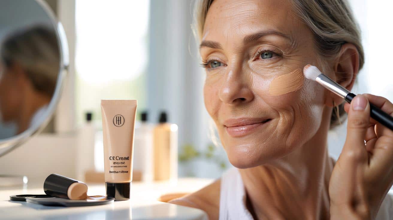 Po 50. urodzinach rezygnują z ciężkiego podkładu. Wizażyści stawiają na ten krem tonujący