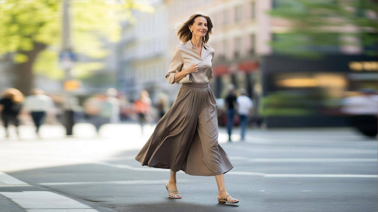 Po 50. urodzinach ten przewiewny hit z Uniqlo wysmukla sylwetkę