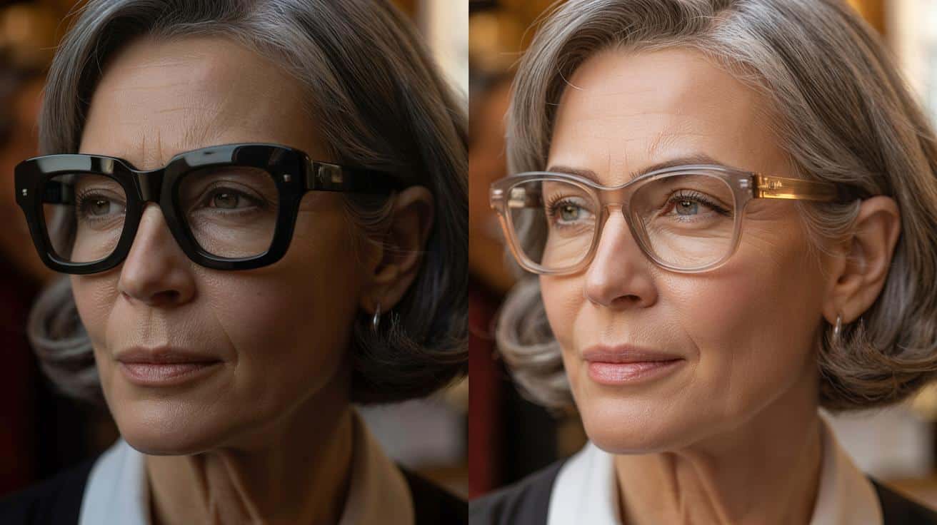 Po 50. urodzinach unikaj tej oprawki okularów. Natychmiast dodaje lat