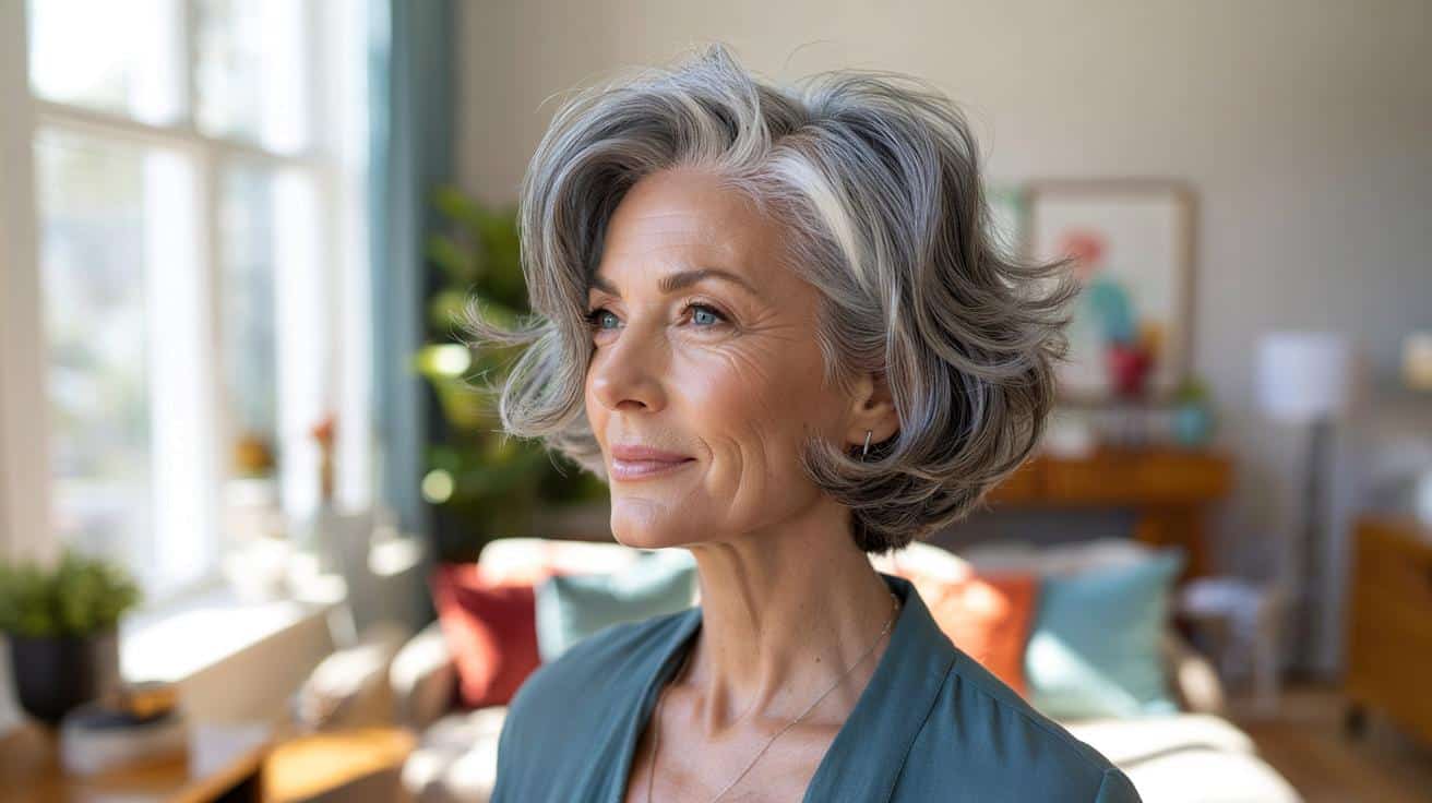 Po 60. urodzinach siwe włosy wyglądają obłędnie w tej jednej fryzurze