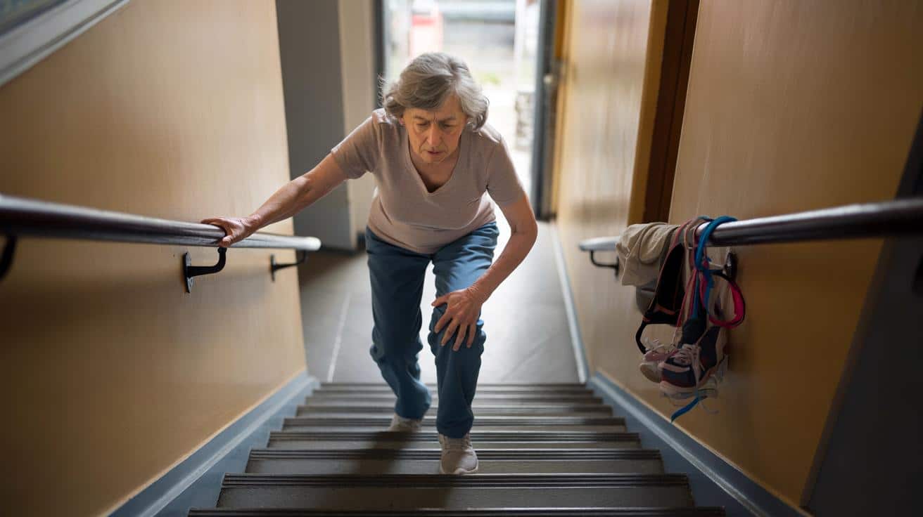 Po 68 stawy kolanowe bolą przy schodzeniu ze schodów – co pomaga