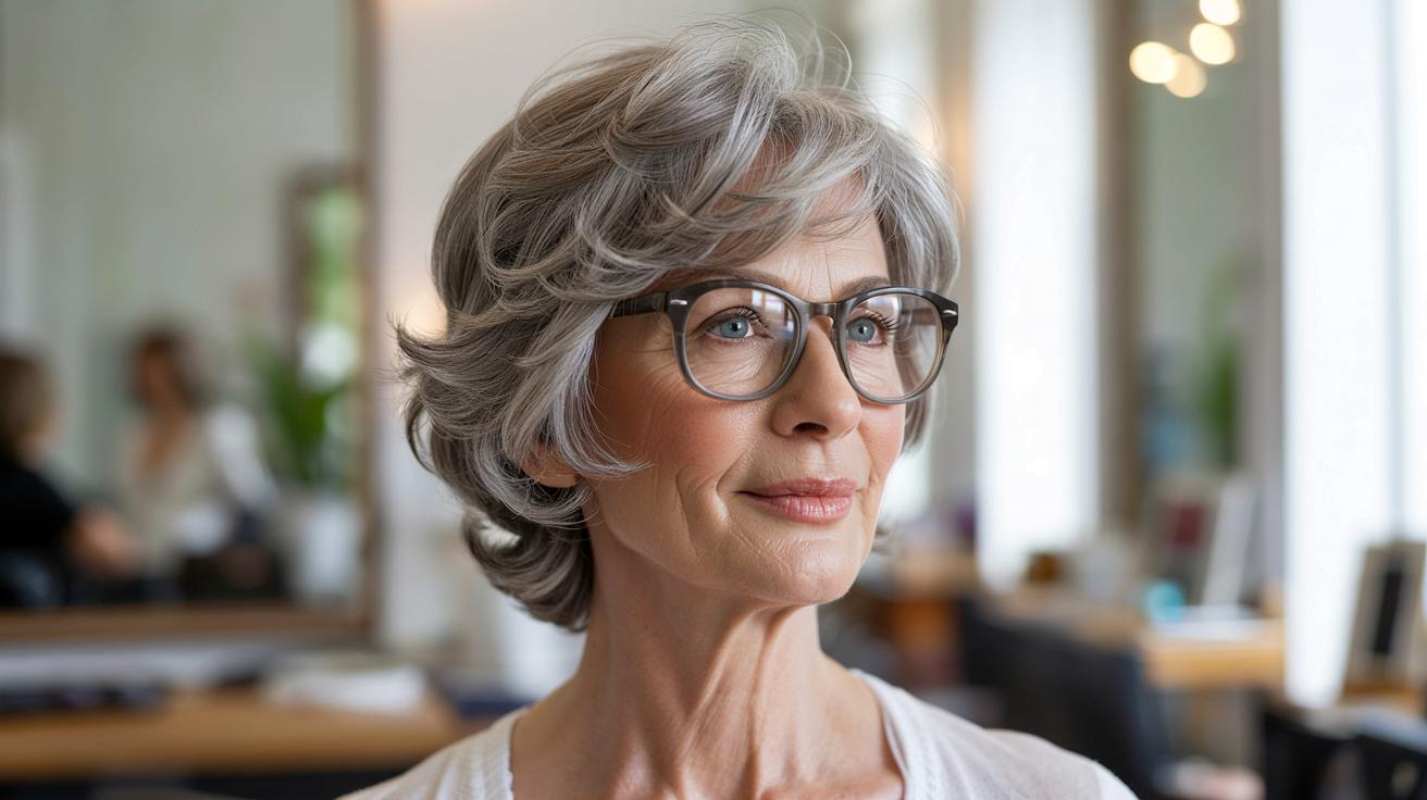 Po 70. roku życia i w okularach? Ta krótka fryzura naprawdę odmładza twarz