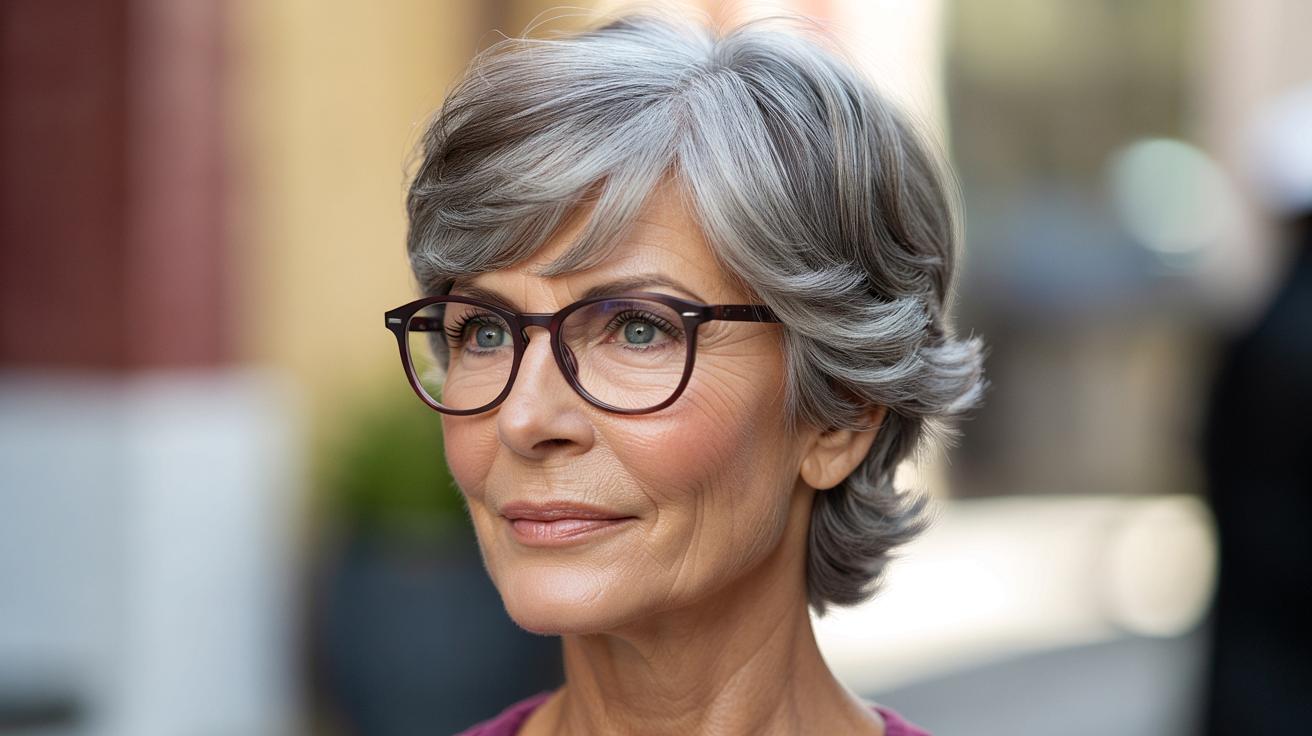 Po 70. roku życia i w okularach? Ta krótka fryzura odmładza najbardziej