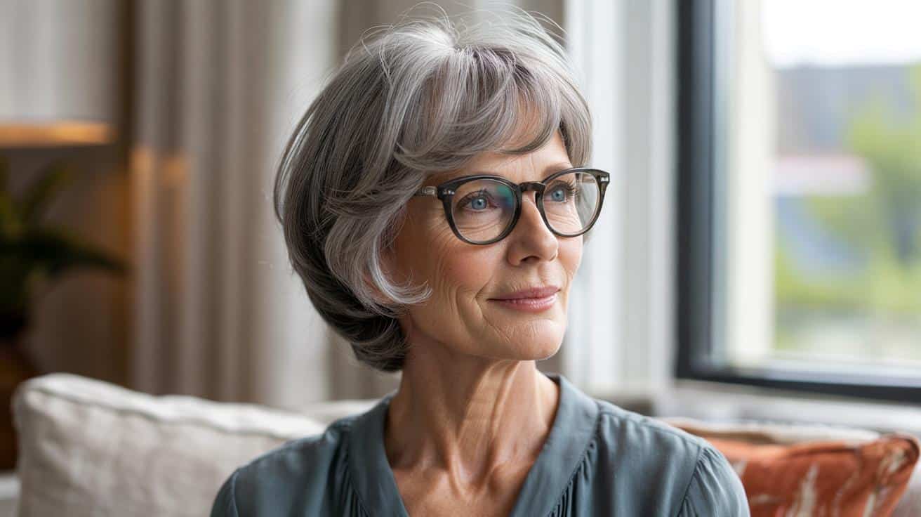 Po 70. urodzinach i w okularach? Ta krótka fryzura naprawdę odmładza