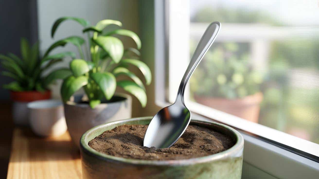 Po co wkładać metalową łyżeczkę do doniczki i co na tym zyskają rośliny