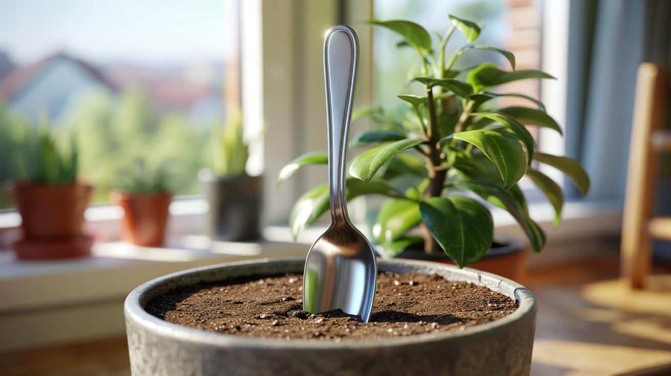 Po co wkładać metalową łyżeczkę do doniczki i jak działa ten trik?