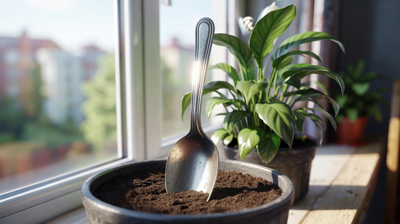 Po co wkładać metalową łyżkę do doniczki i co z tego ma roślina