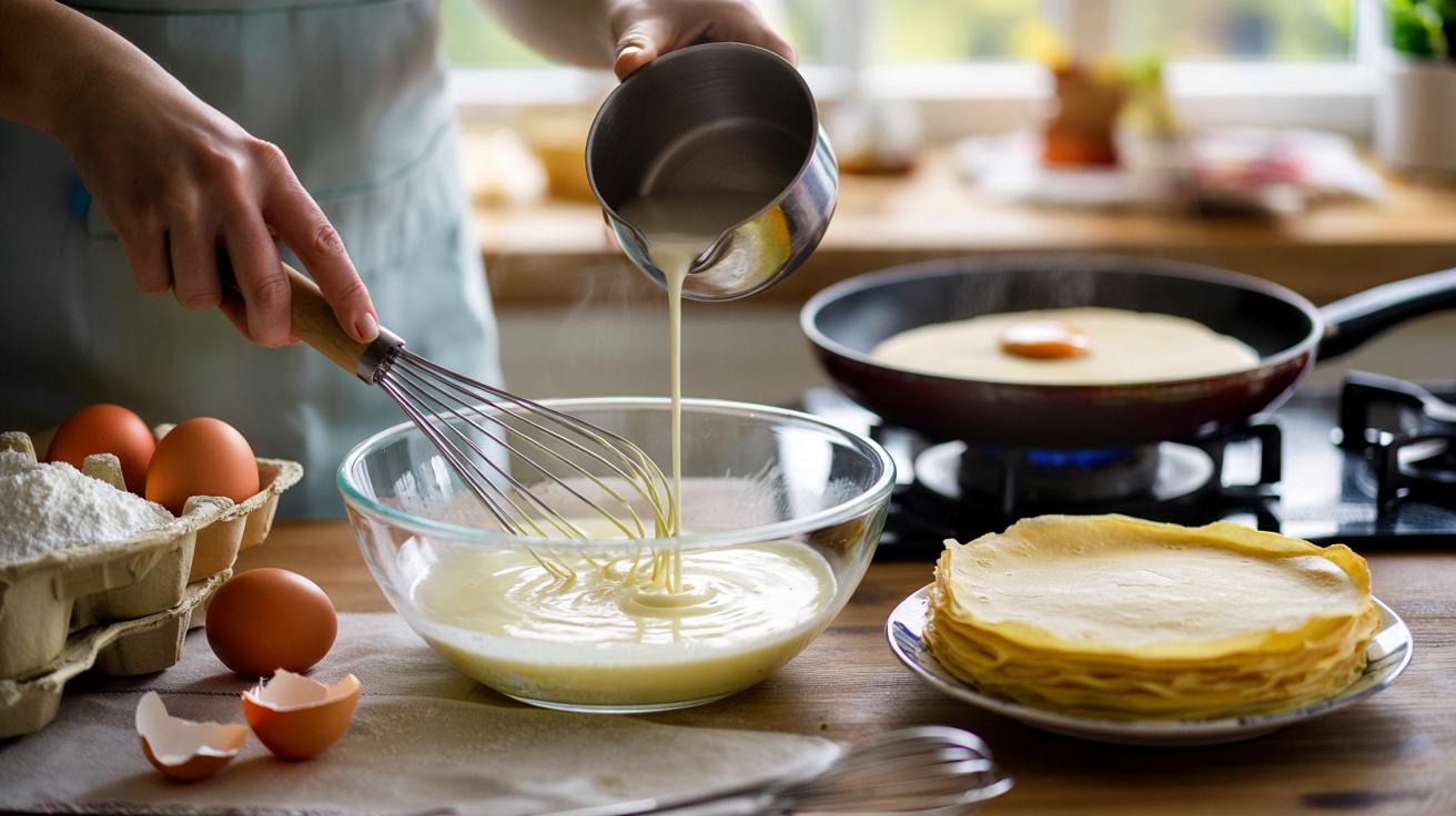 Podgrzej mleko do naleśników, a ciasto zrobi się idealne w kilka minut