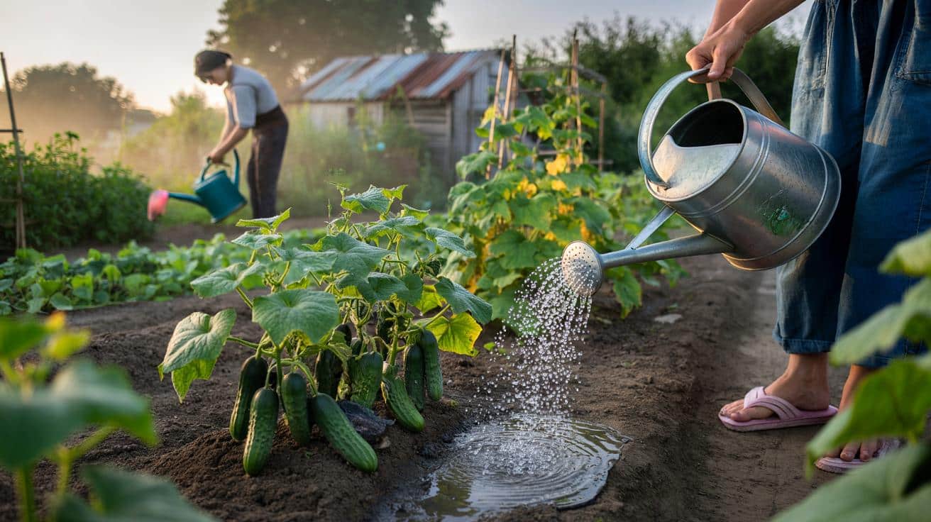 Dlaczego ogrodnicy podlewają ogórki tylko o jednej porze dnia i jak ten detal zwiększa plony