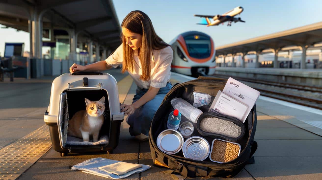 Podróż z kotem samolotem i pociągiem: lista rzeczy, bez których lepiej nie ruszać się z domu