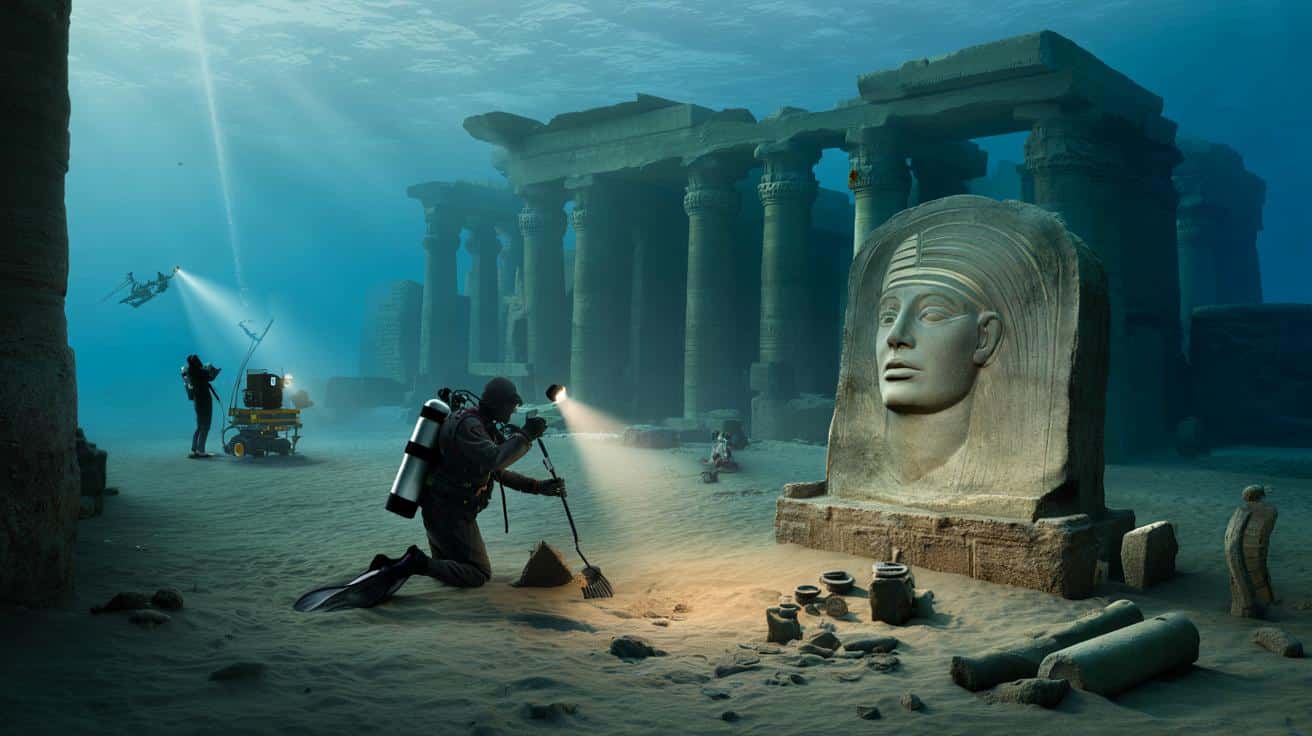 Podwodny port pod Aleksandrią może skrywać zaginiony grób Kleopatry