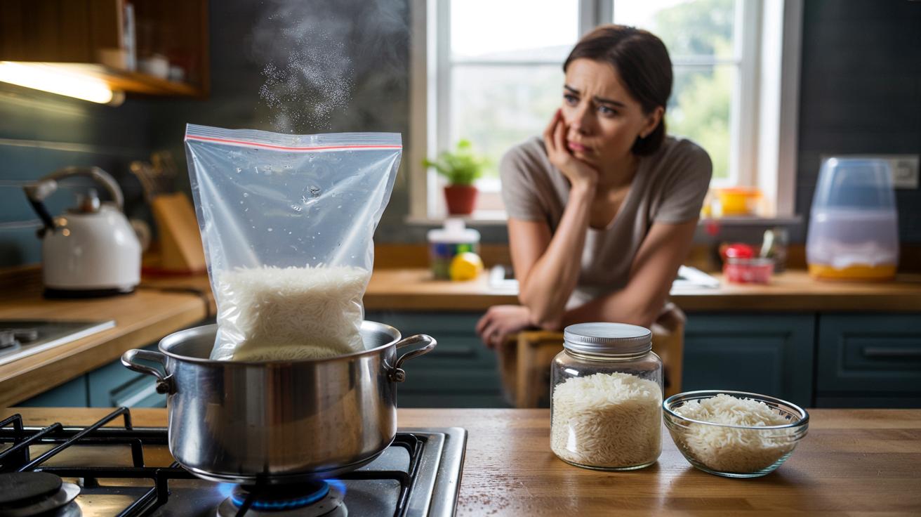 Polacy gotują ryż w tych torebkach. Chemiczka ostrzega: szkodliwy nawyk
