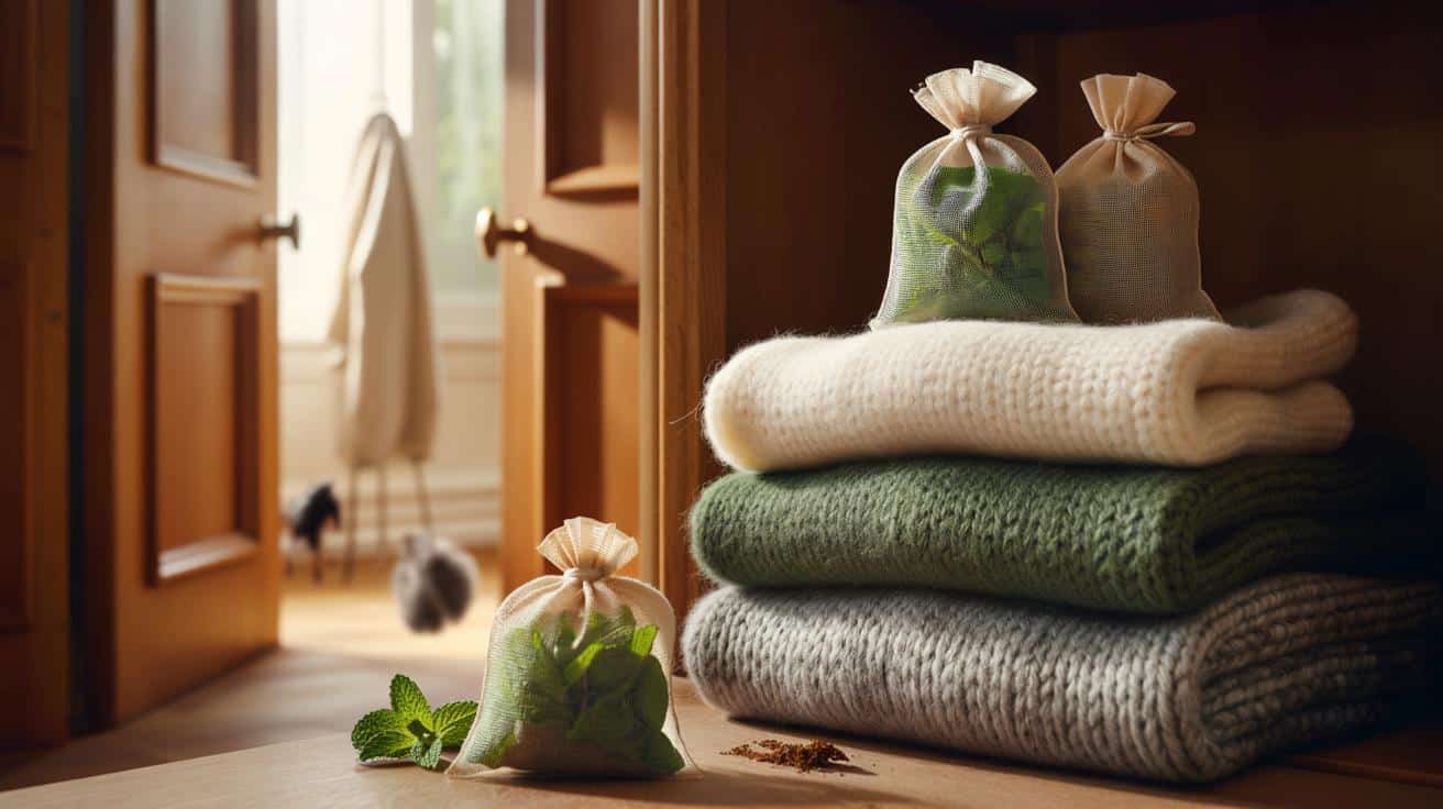 Połóż miętę w rogach szafy a mole nigdy nie zjedzą swetrów z wełny