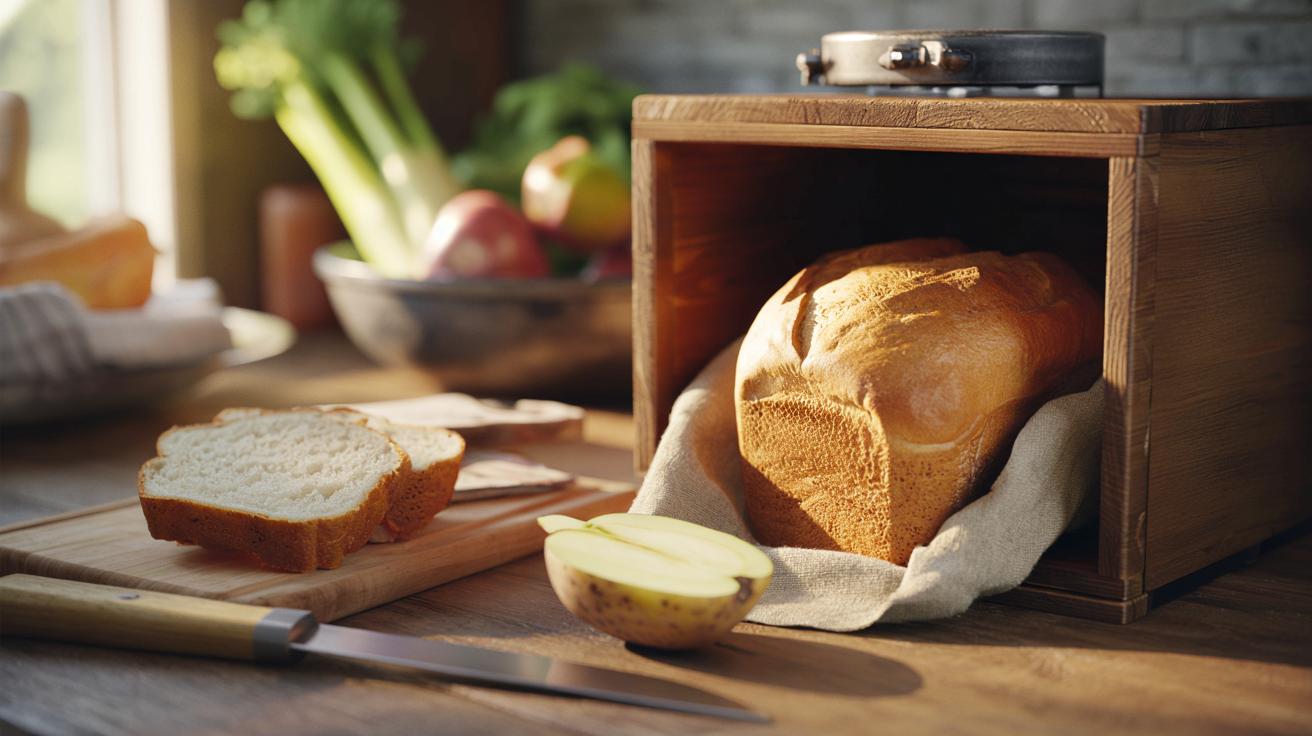 Połóż przy chlebie ten tani warzywny trik, a zostanie miękki przez tydzień