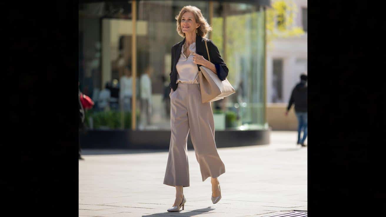 Ponadczasowe spodnie Uniqlo po 50.: prosty trik na smuklejszą sylwetkę