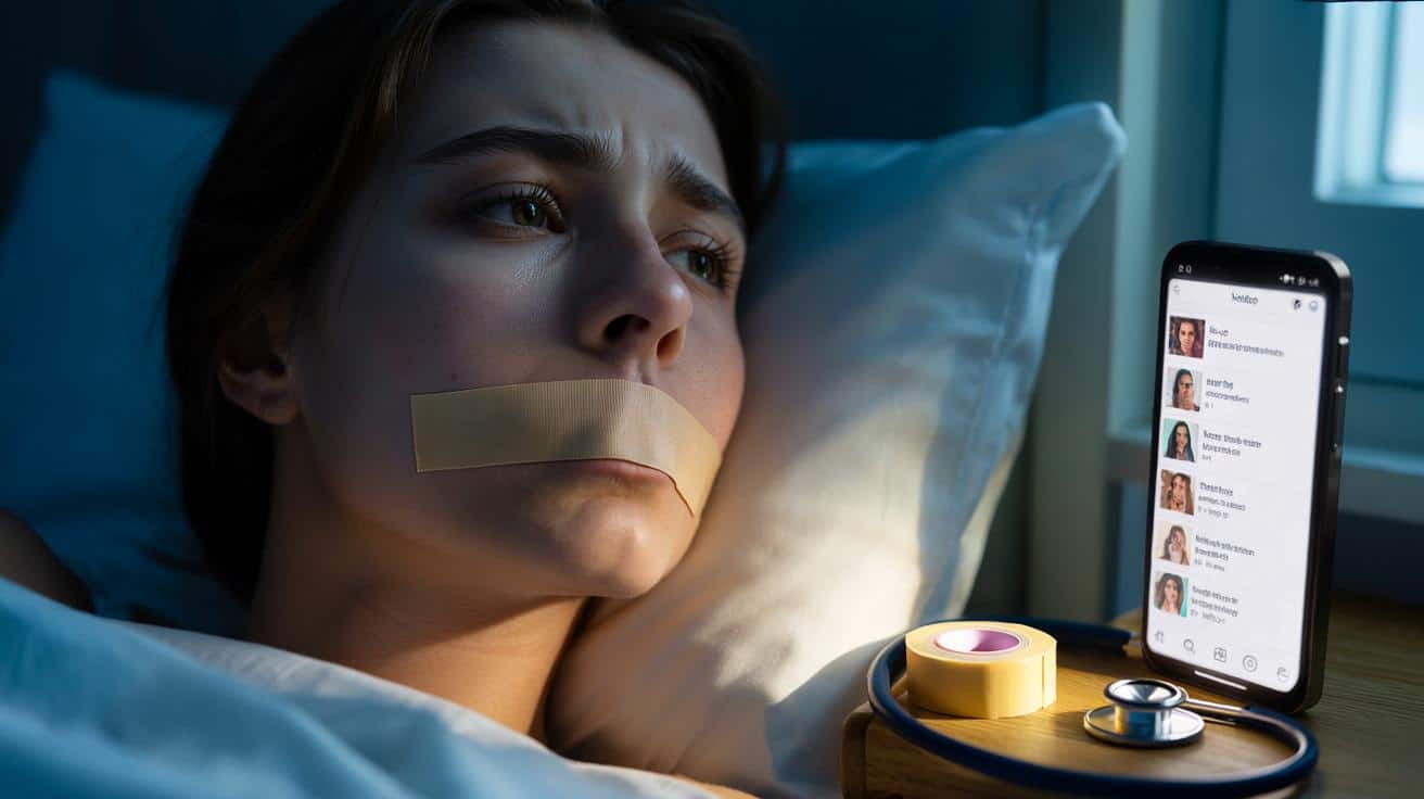 Popularny trik z zaklejaniem ust na noc. Lekarze ostrzegają przed ryzykiem
