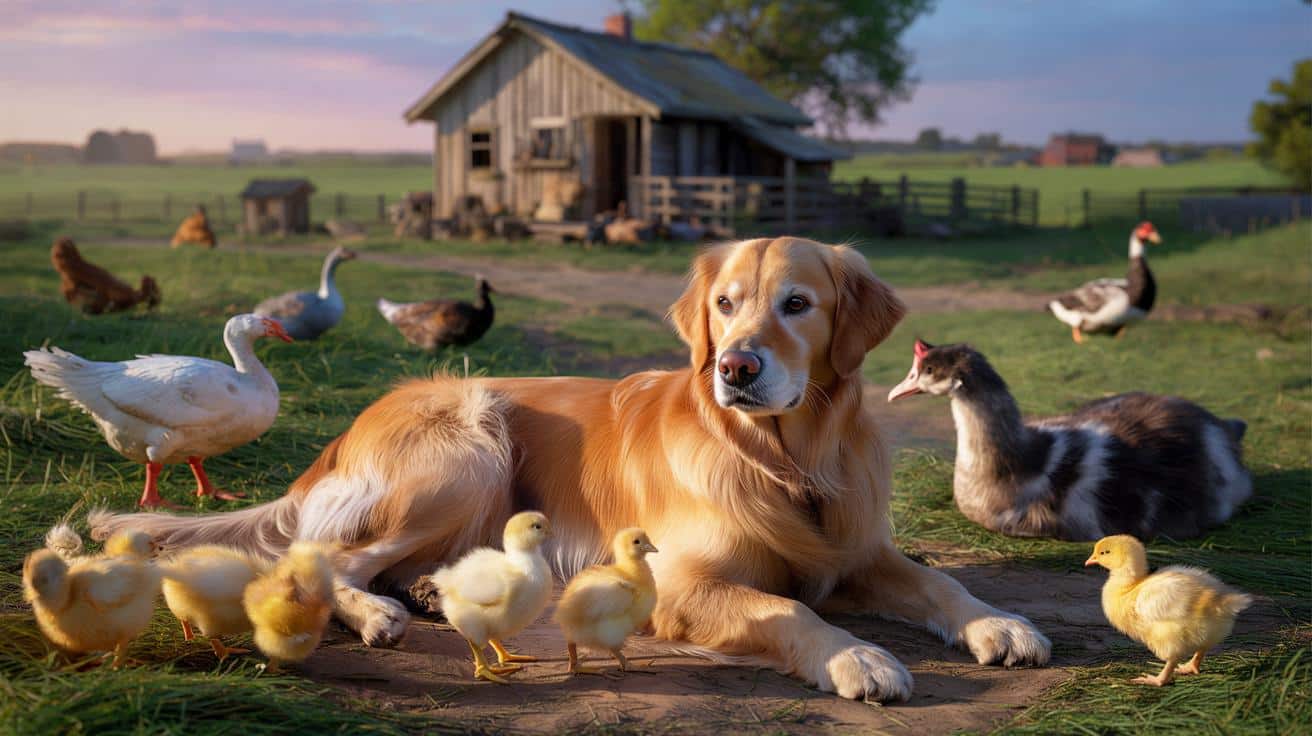 Porzucił miasto dla cichej chaty. Jego golden retriever został gwiazdą wiejskiej zagrody