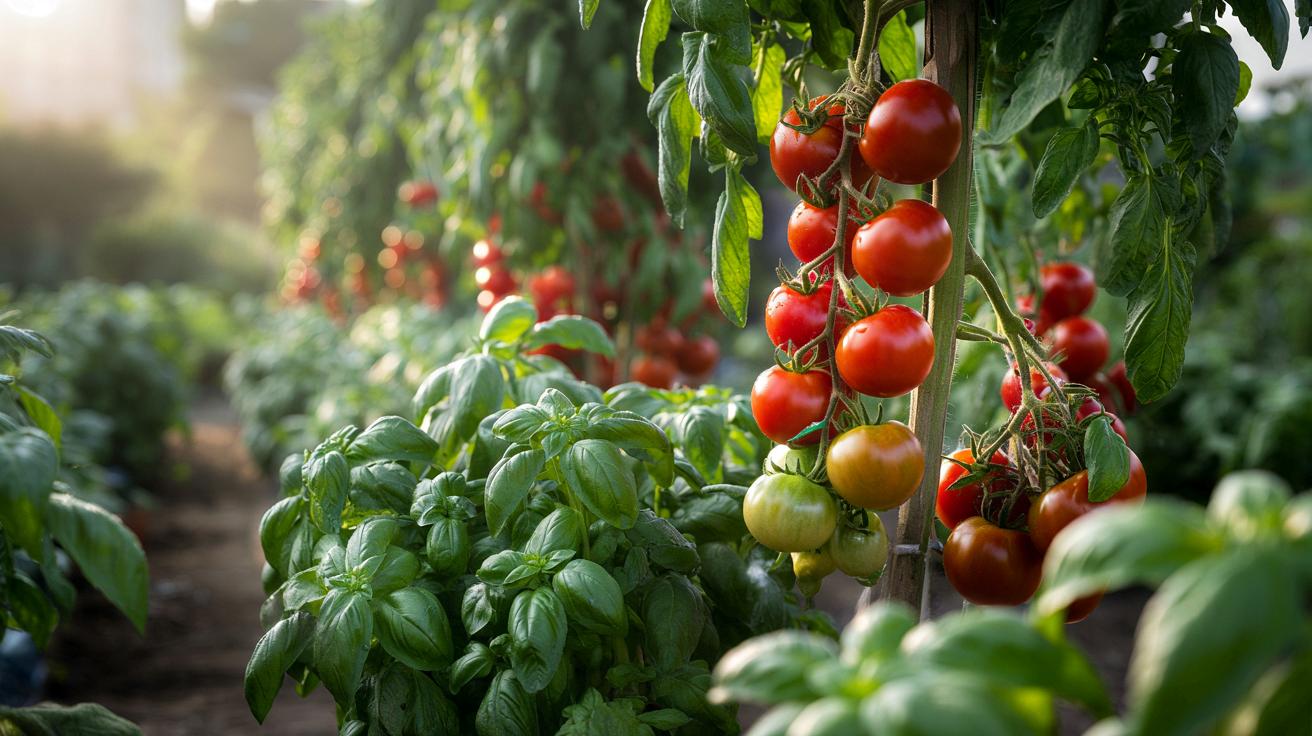 Posadź tę jedną ziołową roślinę obok pomidorów, a zmieni się ich smak