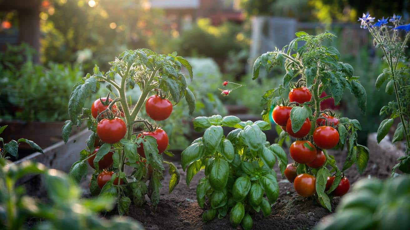 Posadź tę jedną ziołową roślinę przy pomidorach, a zmieni się smak plonów