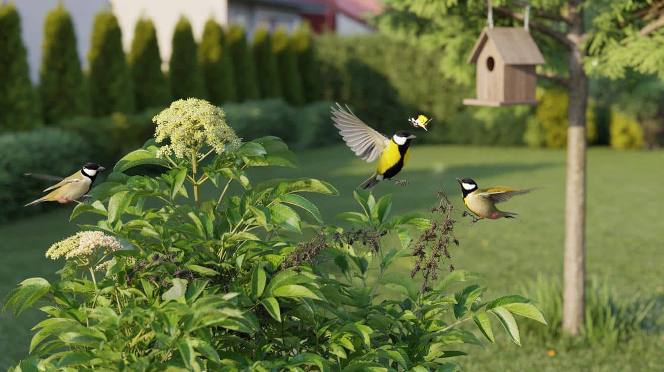 Posadź ten niepozorny krzew, a sikory bogatki zapełnią twój ogród