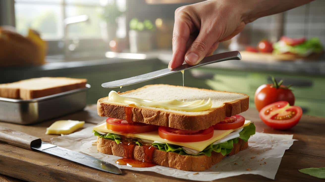 Posmaruj skórkę chleba masłem zanim kanapkę zamkniesz a sok z pomidora nie rozmiękcza