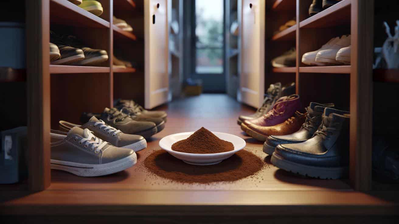 Posyp kawę przed snem na talerzyku w szafie a buty nigdy nie śmierdzą rano